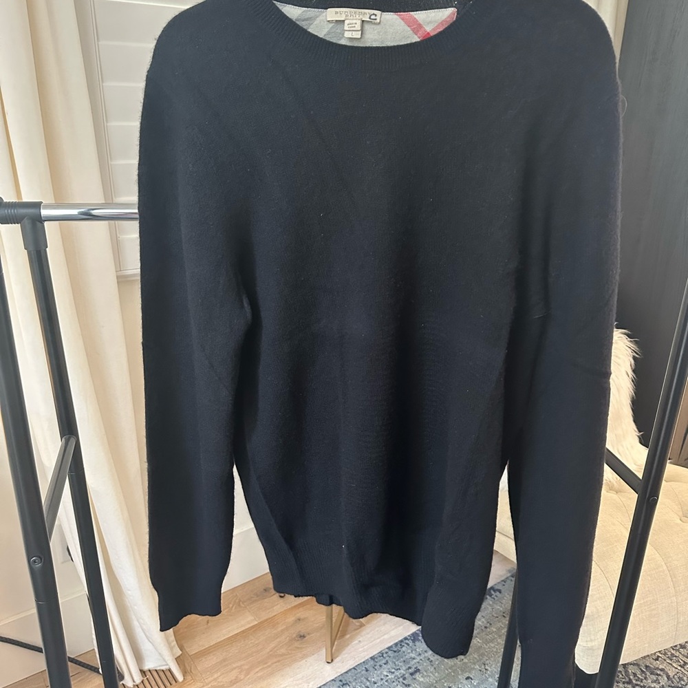Beautiful Burberry Brit, 100% Cashmere, Men’s Large